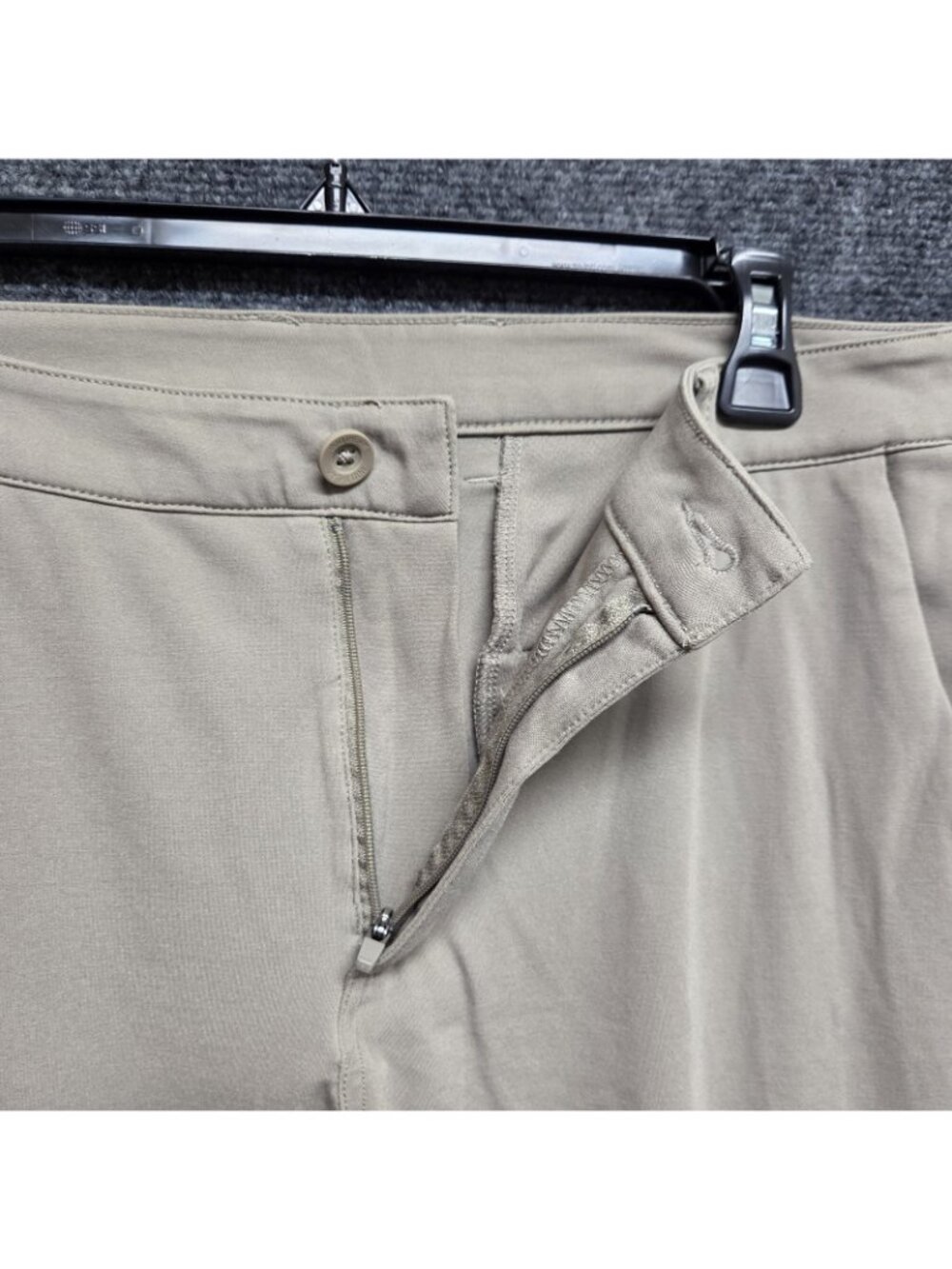 Into The AM All Day Pants Men 34x28 Brown Tapered Fit Stretch Chino Casual - Picture 10 of 12
